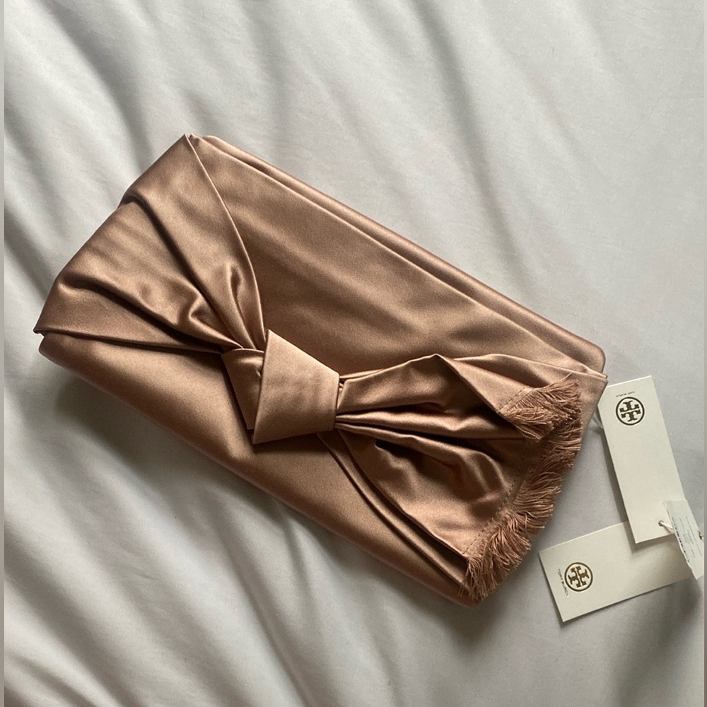 Tory Burch Metallic Brown Eleanor Clutch